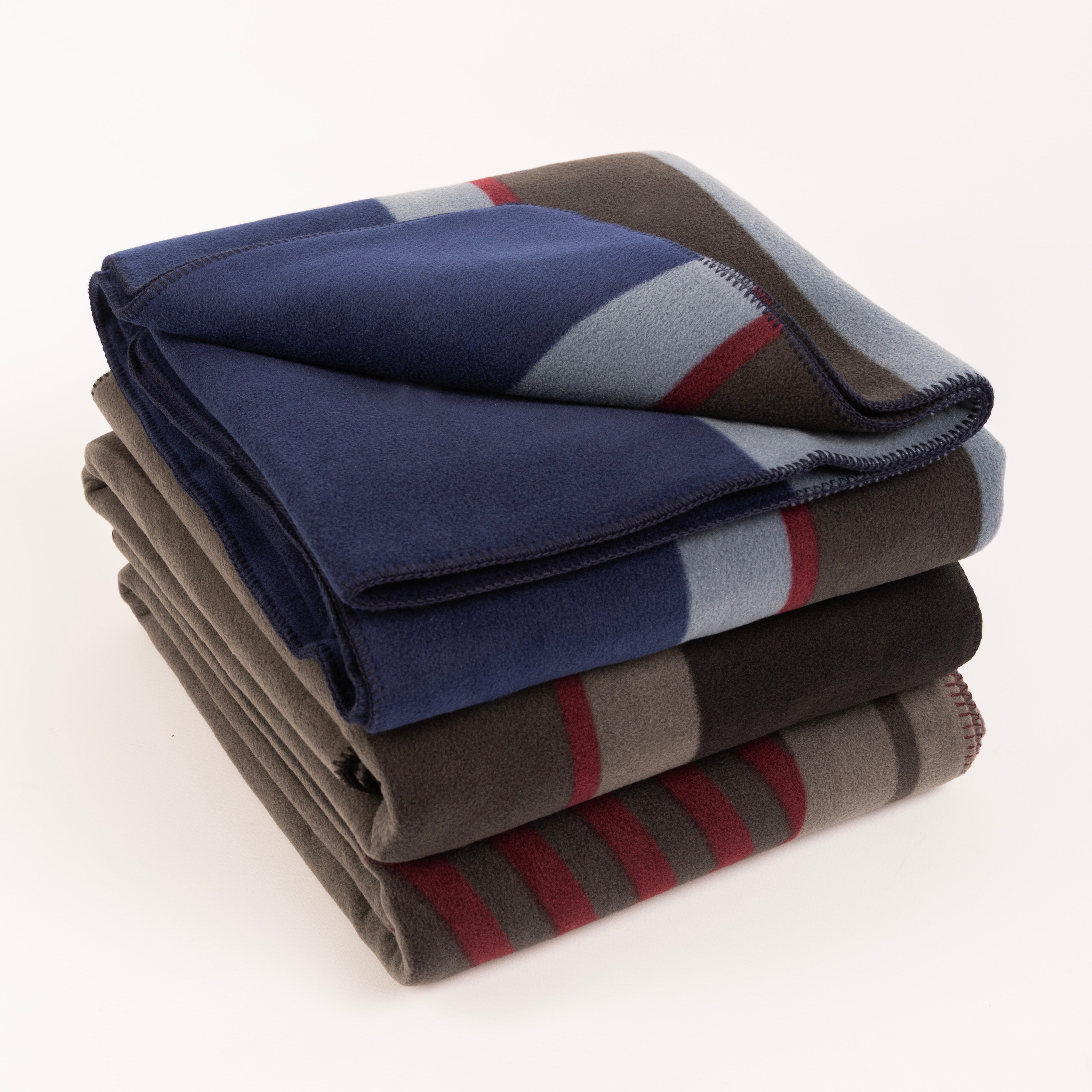 Schwer Fleece Decke Square Fishbone   140x120cm