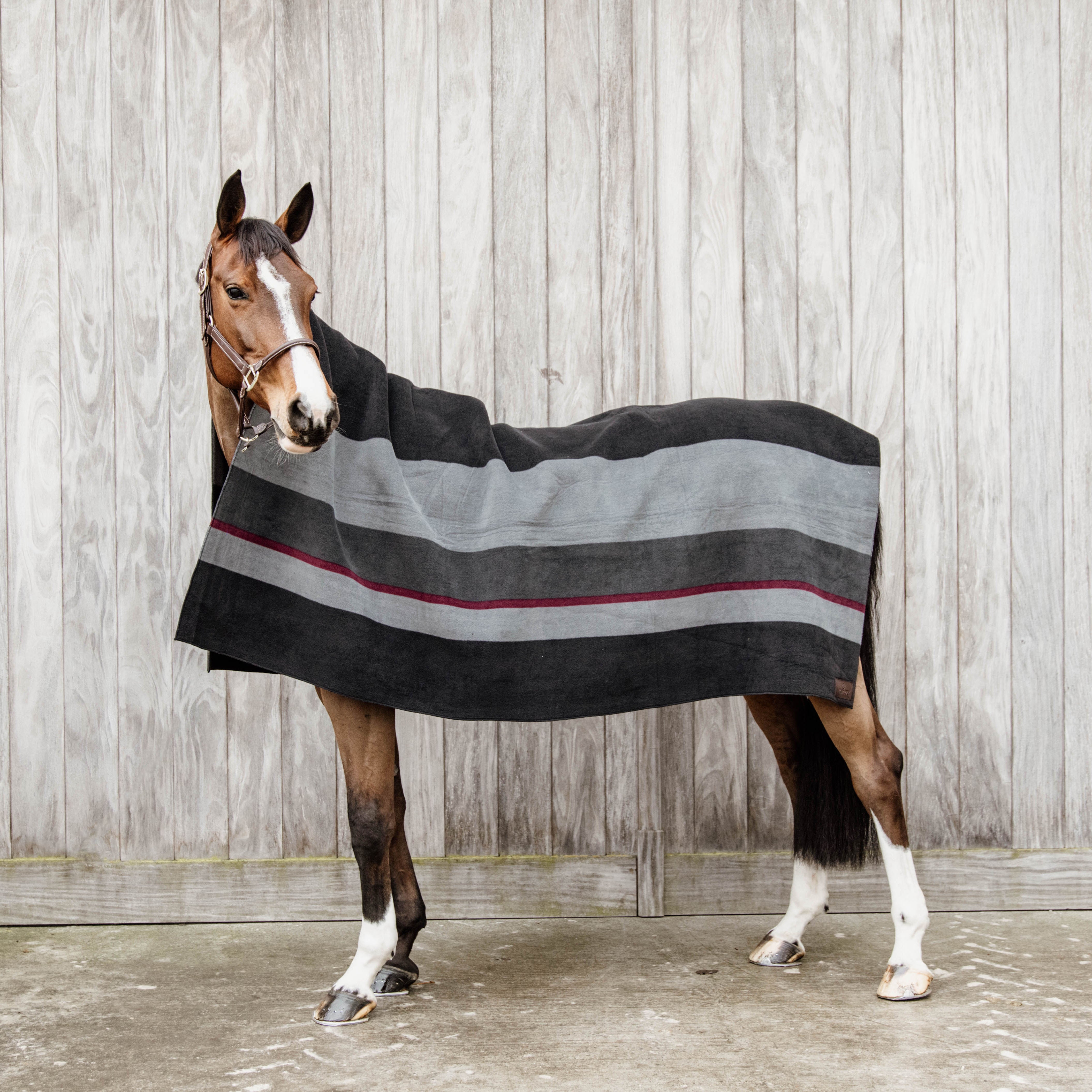 Schwer Fleece Decke Square Stripes   210x200cm