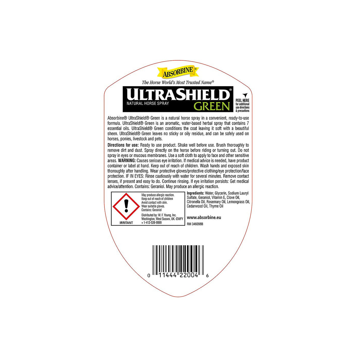 Absorbine Pflegelotion Ultrashield Green 946ml