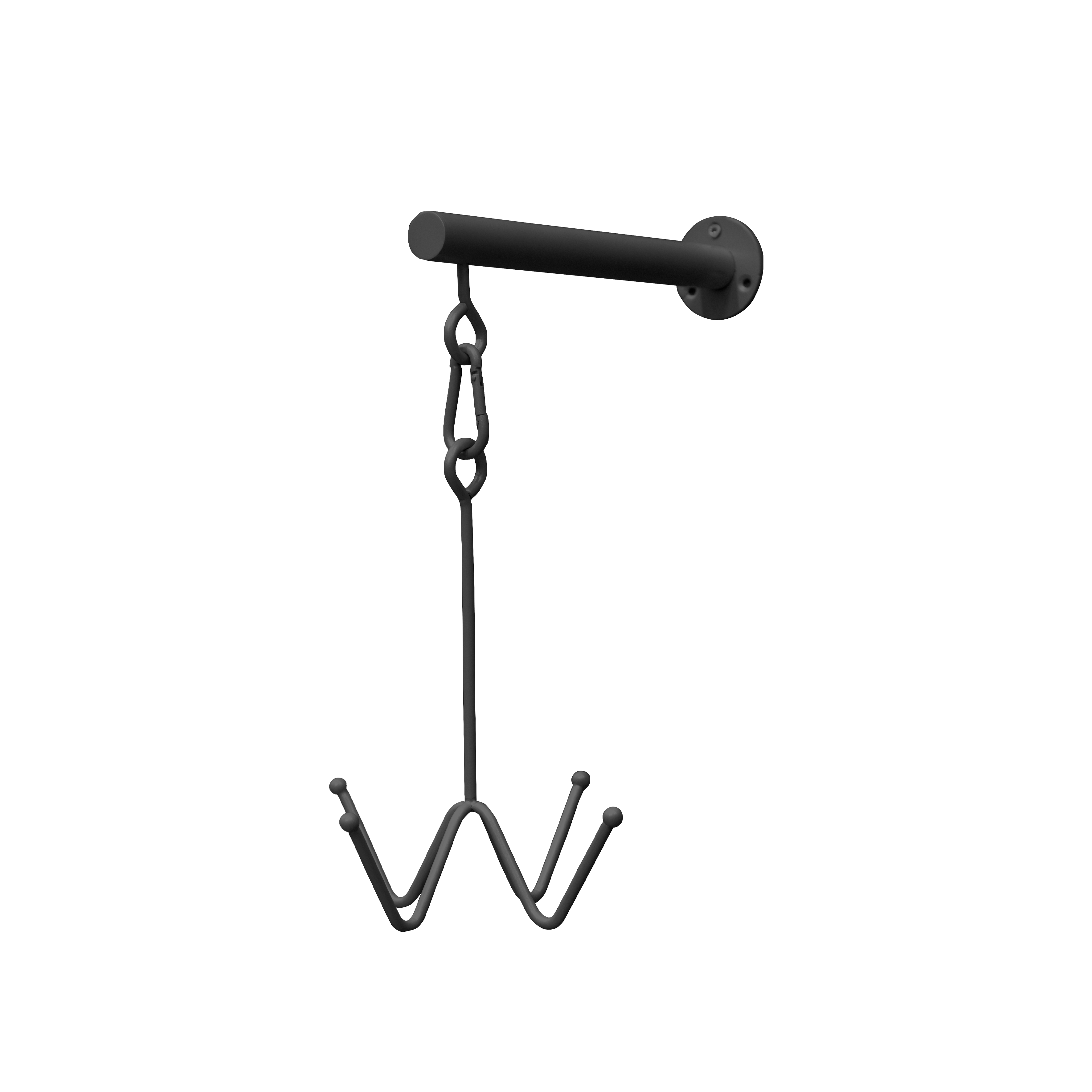 Trensenhalterung mit 4 Haken für die Wandbefestigung