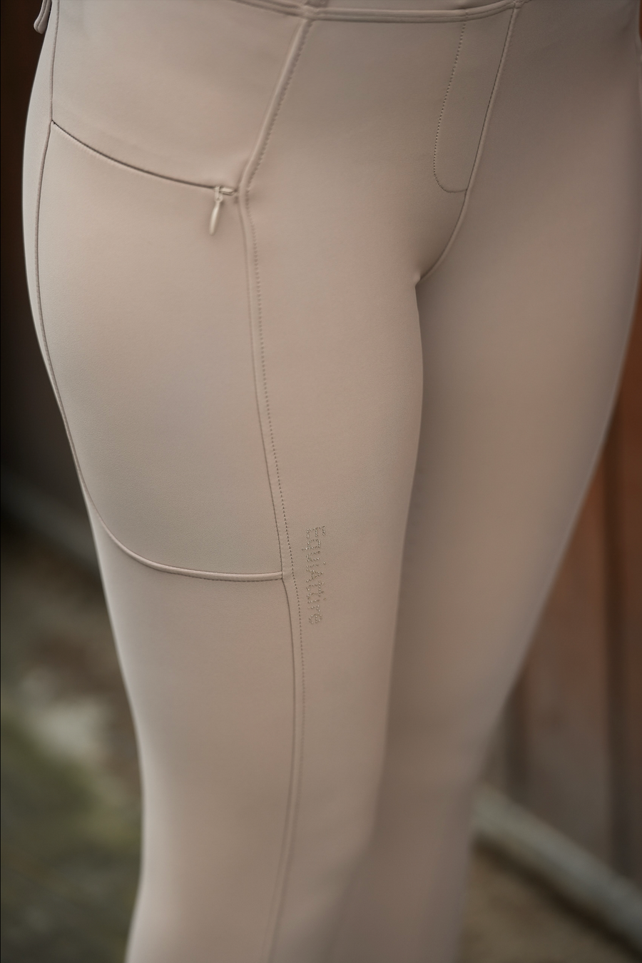 All-inclusive Reitleggings - beige – Bund und Passform
