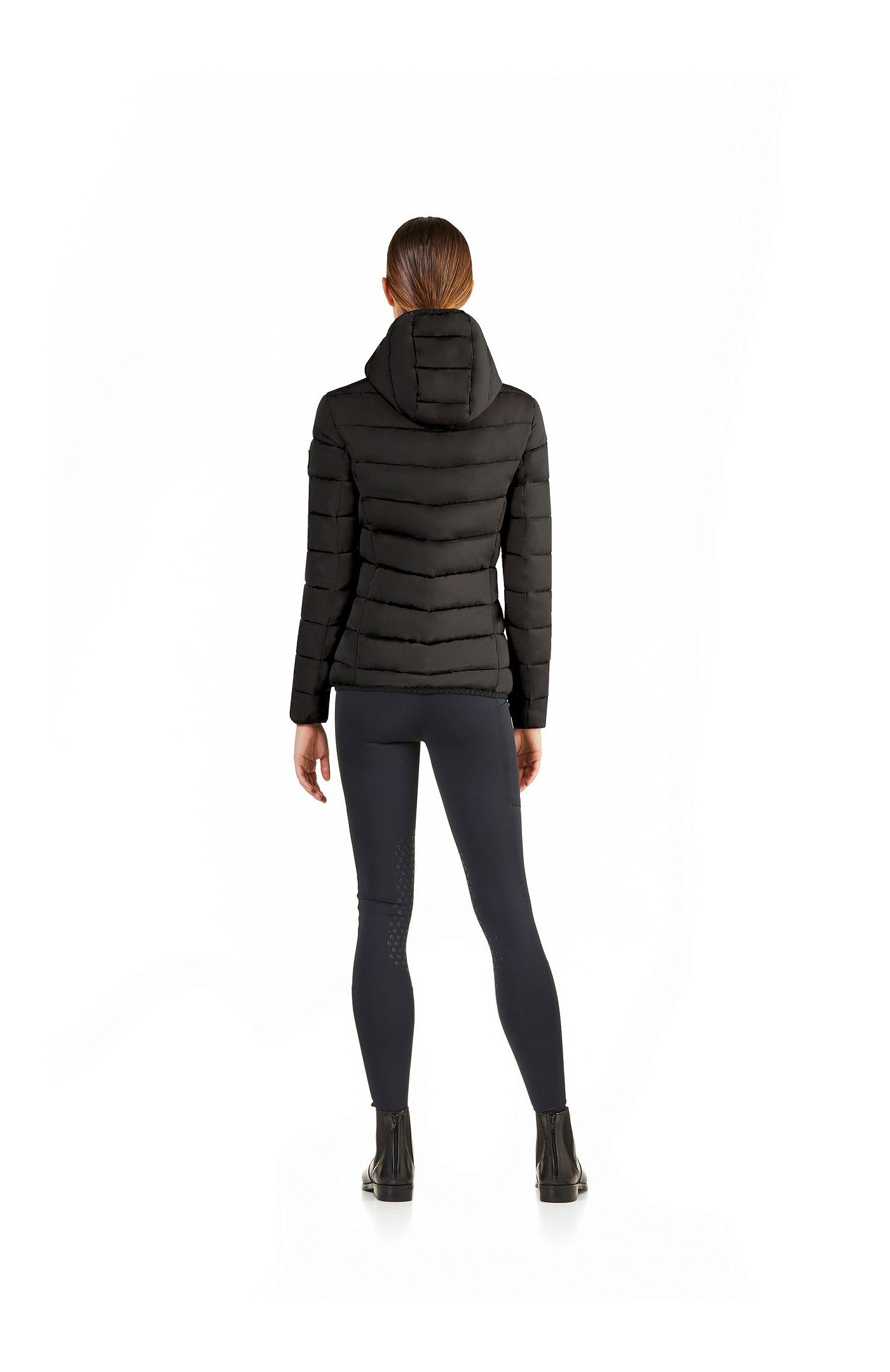 Short Padded Jacket Febe with Hood