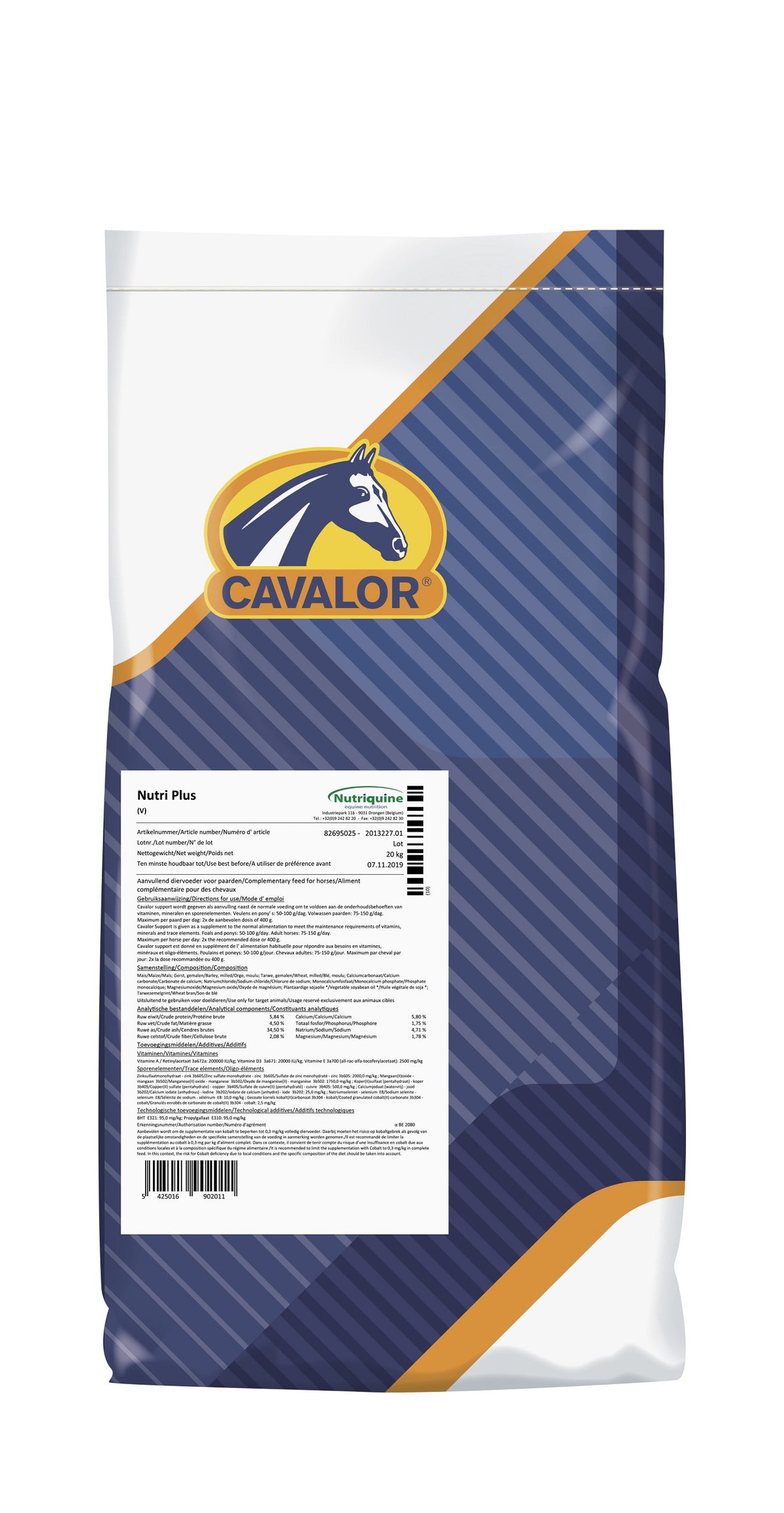 Cavalor NutriPlus 20 kg
