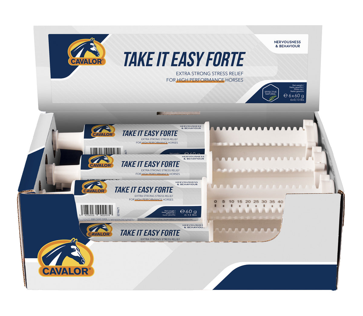Cavalor Take it easy forte 60g , 6 syringes