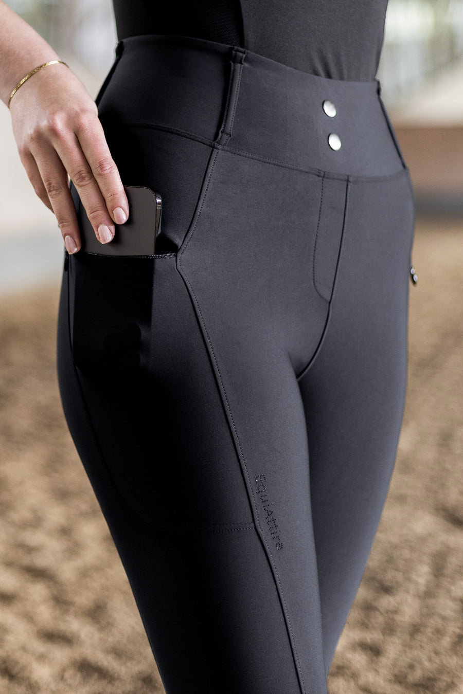 All-inclusive Reitleggings - schwarz – Vollbesatz