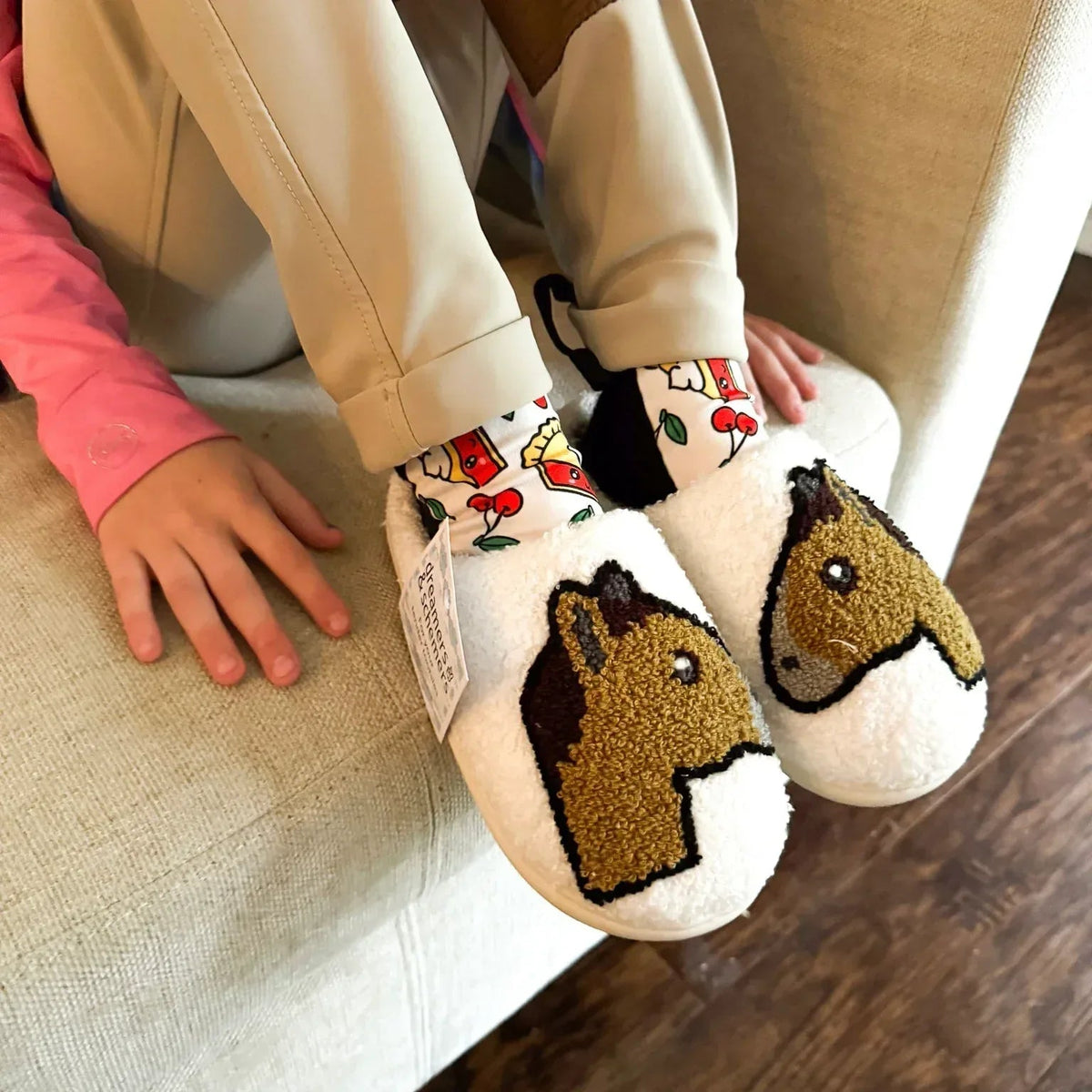 HORSE HEAD EMOJI Hausschuhe