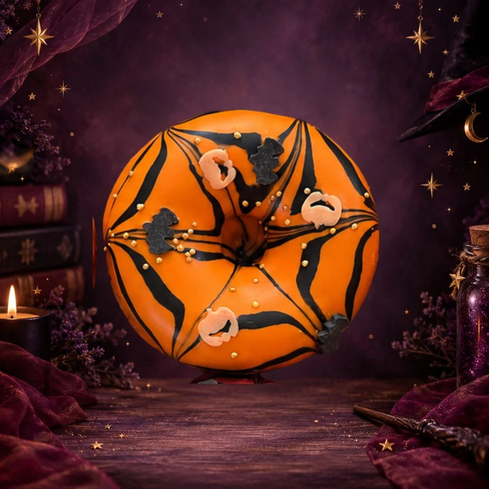 Spinnennetz Donut orange Leckerlie für Pferde - Pony Bueno Hokus Pokus