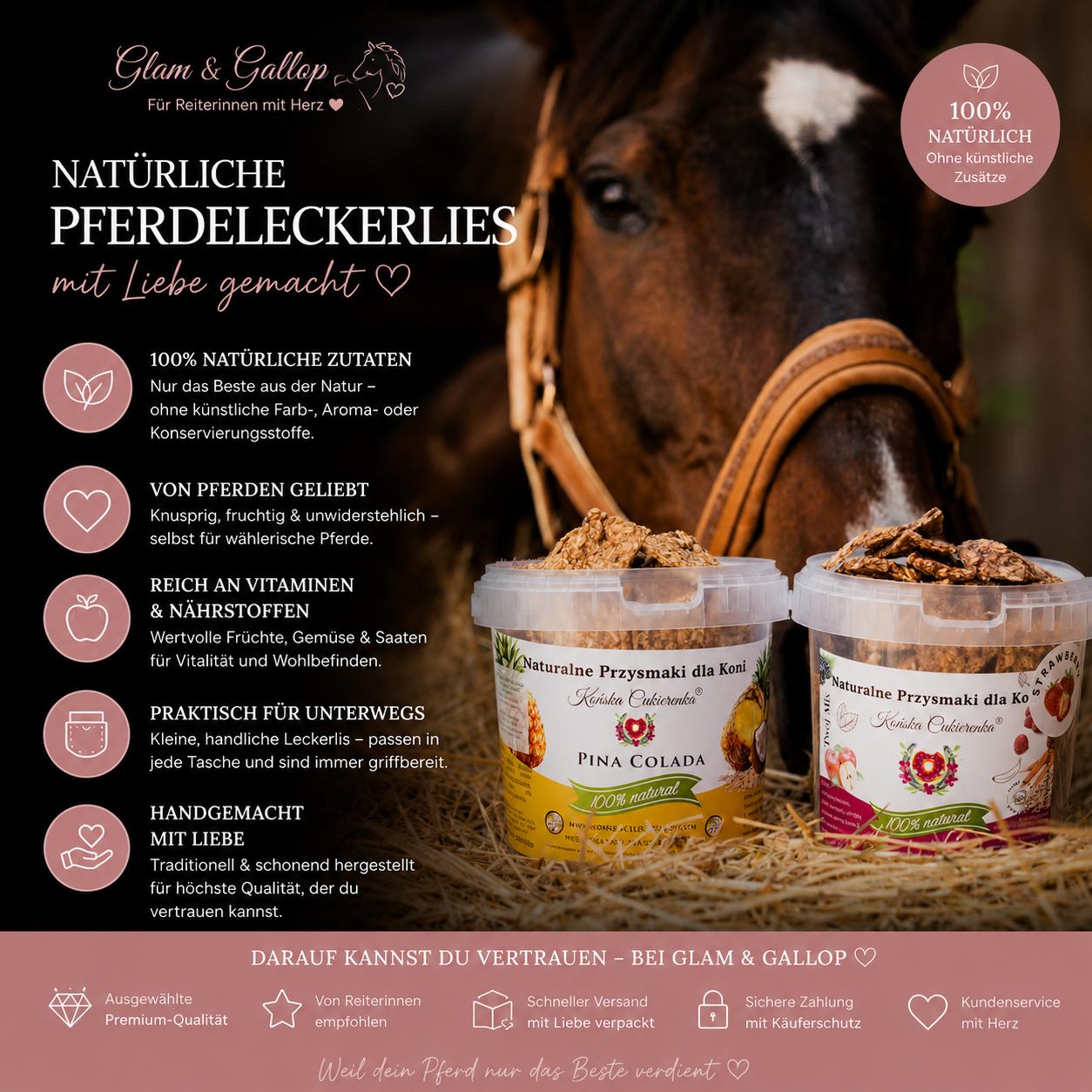 BANANA BLISS natürliche Pferdeleckerlis