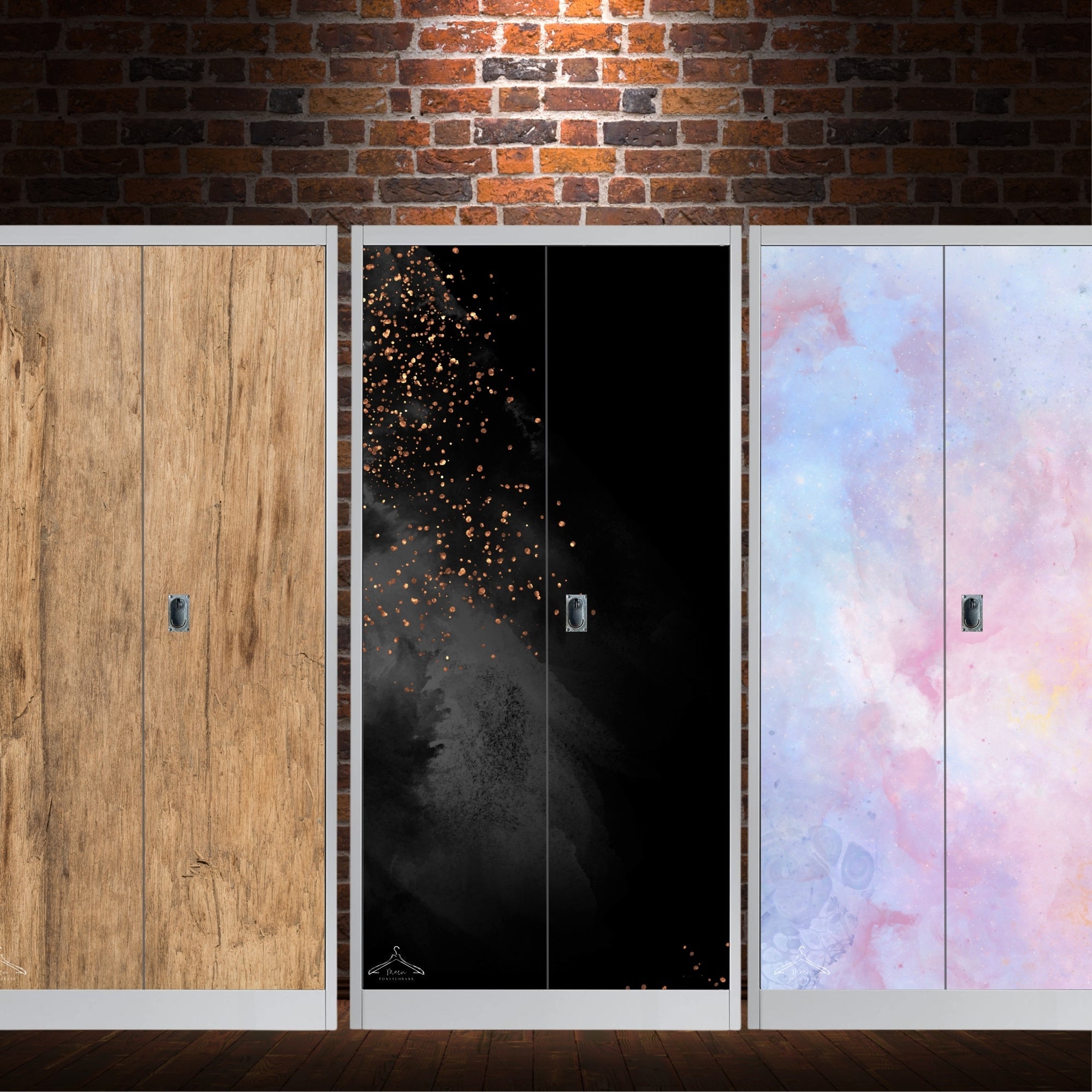 Sattelschrank Folie "Holz"