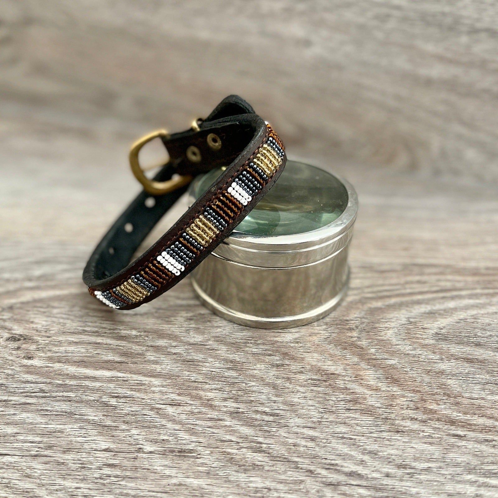 Florentina Hundehalsband Mit Blumenmuster - Größe XS, Verstellbar, Neopren Gepolstert